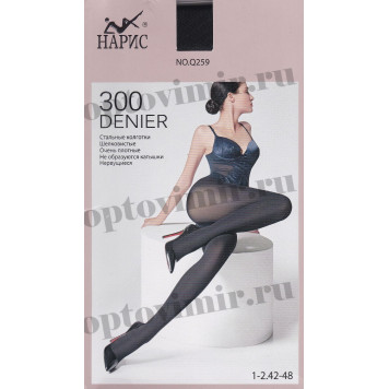 Колготки женские Naris 300d плотные из микрофибры Q259