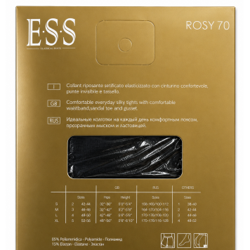 Колготки женские ESS ROSY 70  черные 8141-1