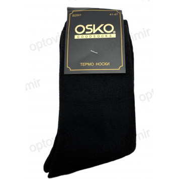 Носки мужские OSKO махровые черные из хлопка В2501-1