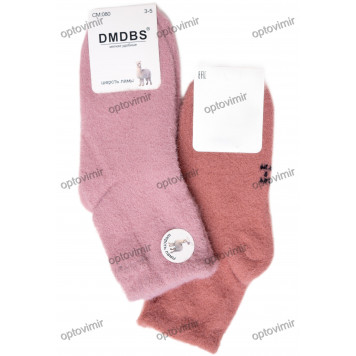 Носки детские для девочек шерсть ламы цветные Dmdbs СМ080-2
