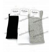 Носки женские Turkan длинные в рубчик 6849 оптом